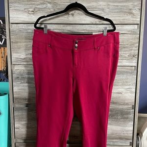 Beet Red Torrid Ponte pant /Skinny 18